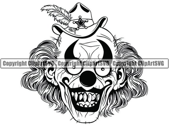 Evil Clown 11 Skull Death Evil Kill Killer Tattoo Circus | Etsy