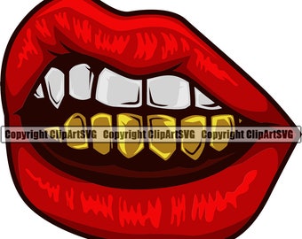 Gold Grill Svg Etsy