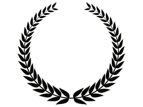 Wreath 4 Olive Branch Leaves Logo Design Element Emblem Label | Etsy