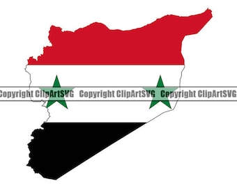 Syria Syrian Arab Arabic Western Asia Country World National Nation Flag Map Logo Art .JPG .PNG Clipart Clip Art Design Graphic Download