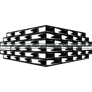 Muro muratura muratore massonico mattone blocco di cemento pietra carpenteria costruzione struttura costruzione. SVG. PNG Clipart vettoriale Cricut taglio taglio