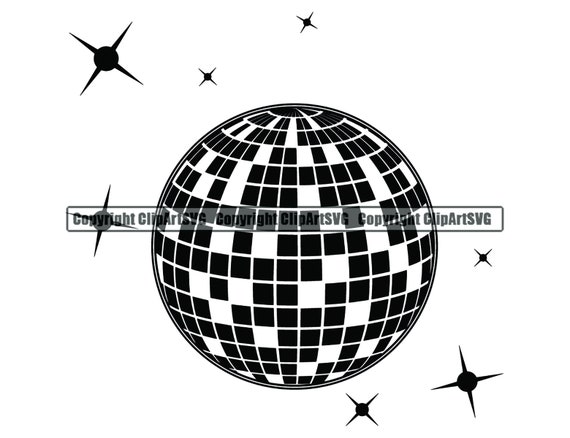 Disco Ball 1 danse bouton mouche col cloche bas Jeans tendance Pop Art  Culture rétro Logo. SVG. JPG Clipart vectoriel Cricut coupe fichier -   France