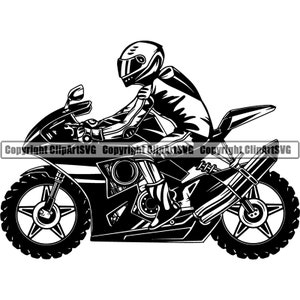 Superbike Biker Super Bike Schild Motorrad Rennen Racer Racing Motorsport Speed Rider schnell Logo SVG PNG Clipart Vektor Cricut Cut Cutting