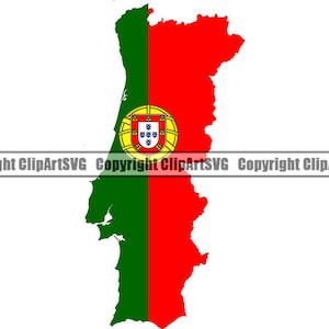 Portugal Portuguese Europe European Country World National Nation Flag Map Logo Art .JPG .PNG Clipart Clip Art Design Graphic Download