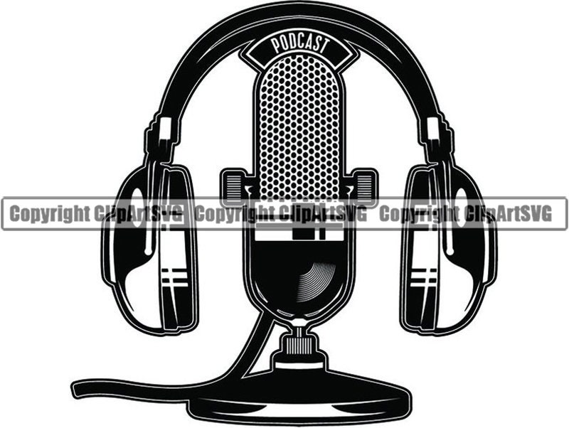 Microphone, Mic svg, haut-parleur, casque, mégaphone, microphone rétro et  vintage clip arts set Vector Digital File svg, eps, dxf, ai, png -   France