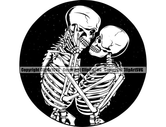 Valentines day skull love tattoo graphic Vector skeleton couple Stock  Vector Image  Art  Alamy
