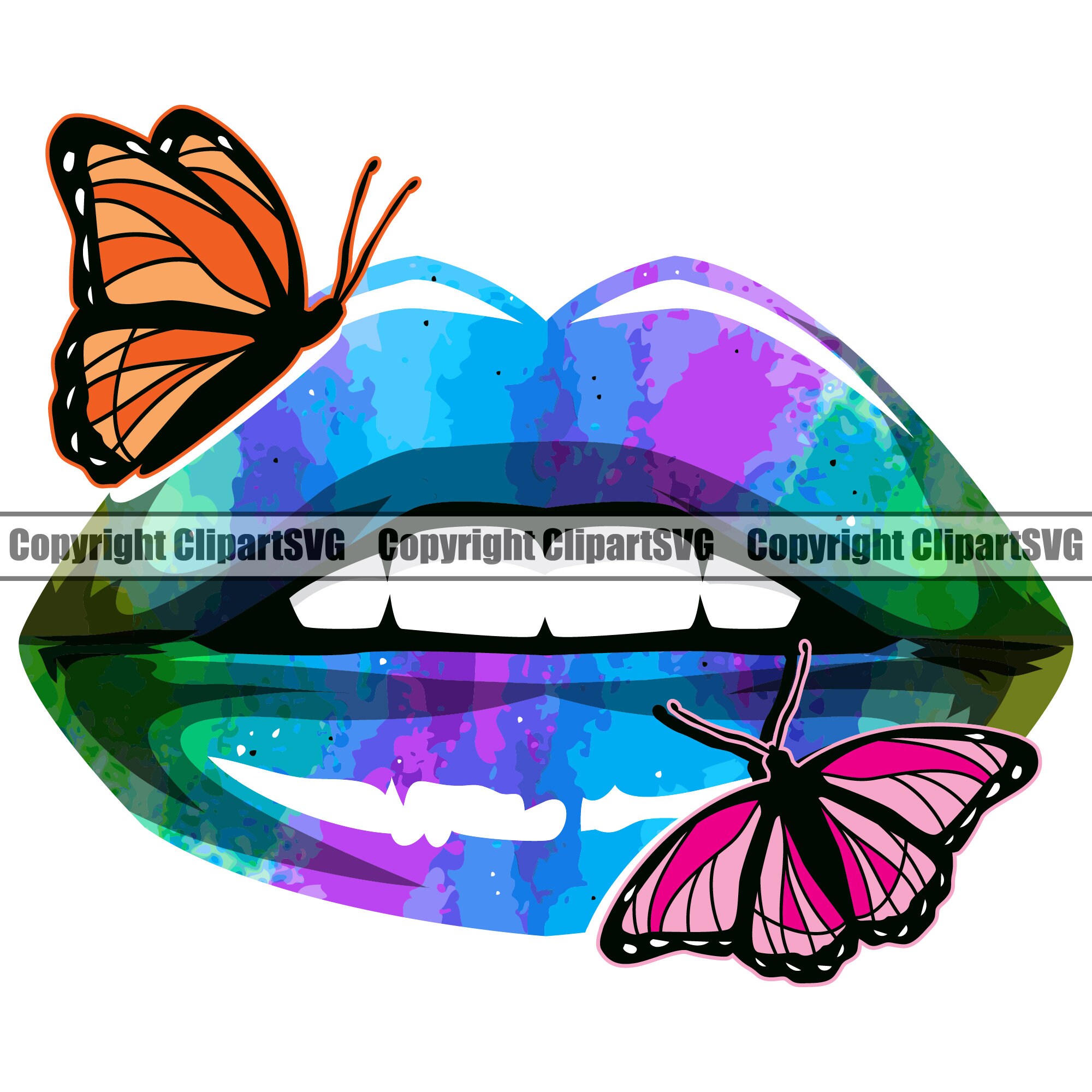 Clipart Of Butterfly Kiss