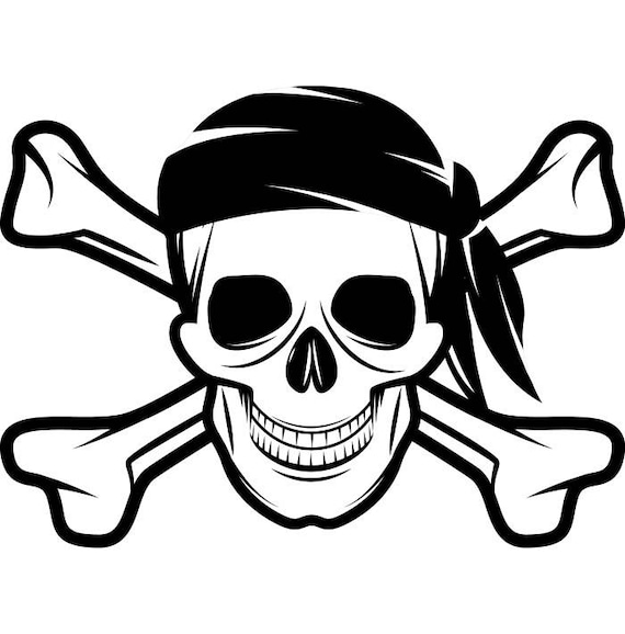 Pirate Skull 3 Crossbones Cap Hat Jolly Roger Ship Boat | Etsy