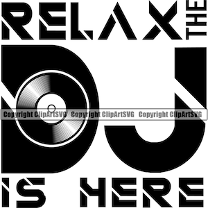 DJ Disc Jockey Dee Jay Musik Plattenspieler Plattenspieler Mixer Album Vinyl Club Sound Silhouette Design Art Logo SVG PNG Vektor Clipart geschnitten Datei