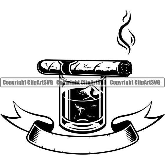 Cigar Logo 5 Smoking Tobacco Smoke Blunt Ash Ashes Bar Etsy