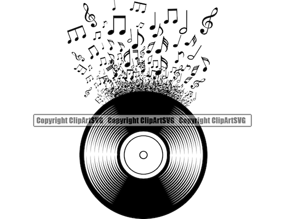 Clip Art Vinyl Record Cutting Image Vinyl Record Svg Vector Album Clipart Vinyl Record Svg Vinyl Record Svg Vinyl Record Printable Images Art Collectibles