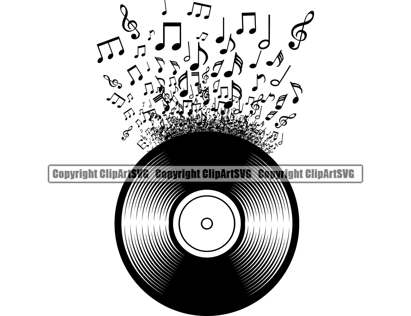 Vinyl Record Album Music Notes Turntable Player Mixer DJ Disc Etsy Canada