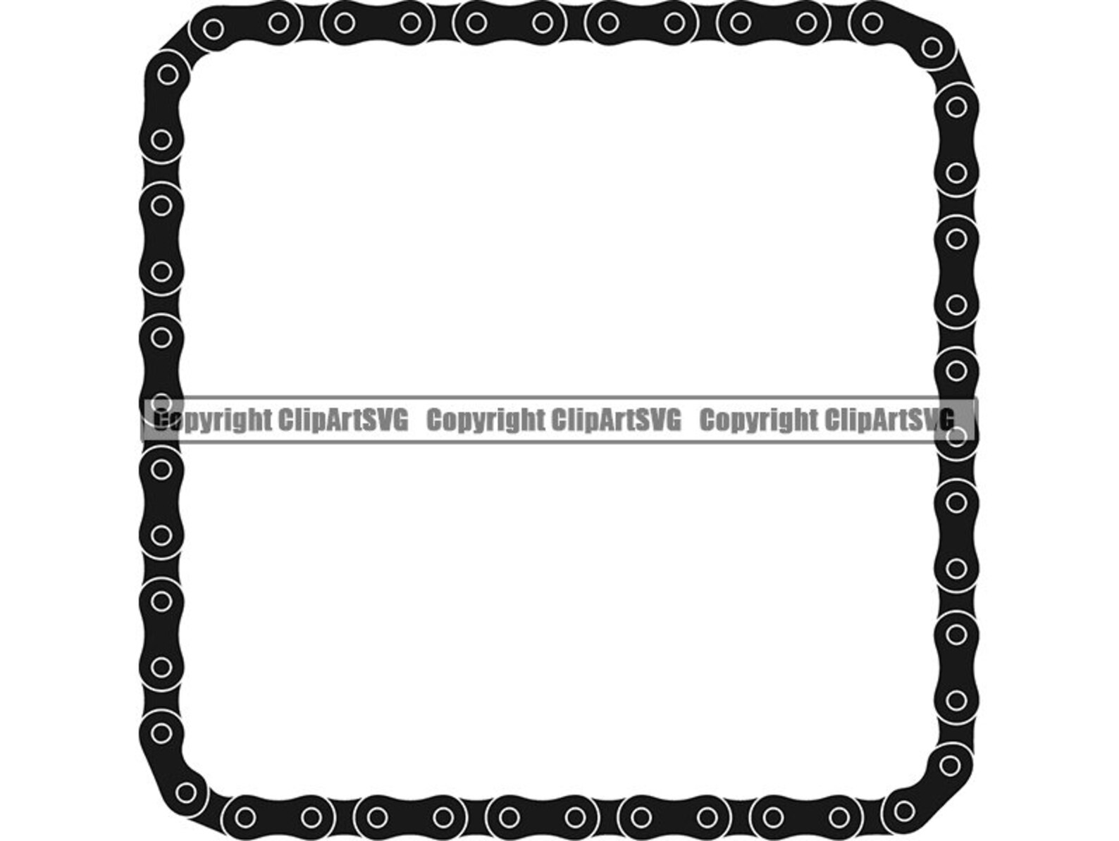 Bicycle Chain Square Border Frame Cycle Cycling Bike Part Race Etsy