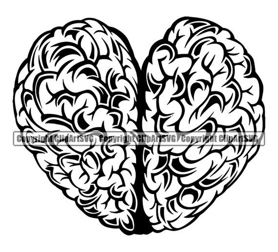 Heart Brain Love Mind Concept Sex Sexual Hate Symbol Angel Etsy Hong Kong