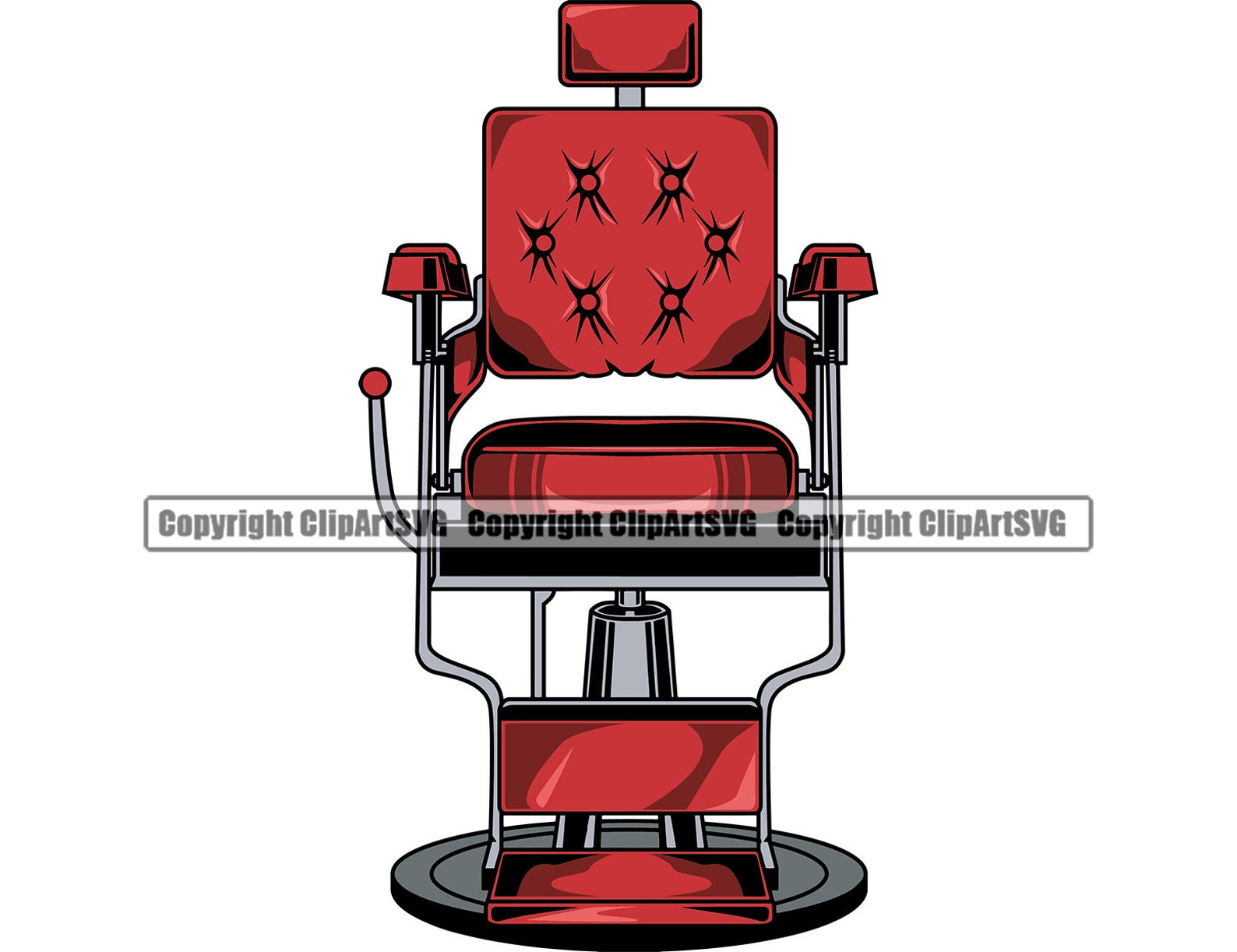 Barber Chair Logo Salon Haircut Hair Cut Hairstyle Etsy