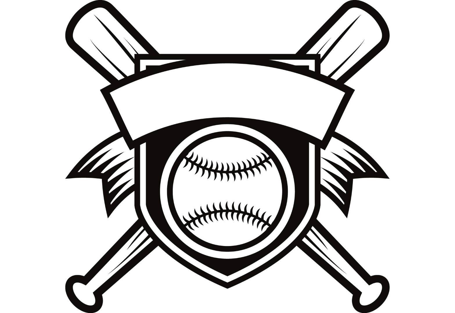 Baseball Logo 1 Banner Bats Crossed Ball Diamond Sports Etsy
