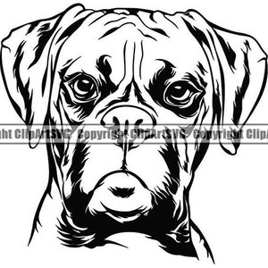 Boxer #5 Hunderasse K-9 Tier Haustier Jagdhund Stammbaum Canine Logo Cartoon Maskottchen Logo .SVG .PNG Digitale Clipart Vektor Cricut Cut Schneidedatei