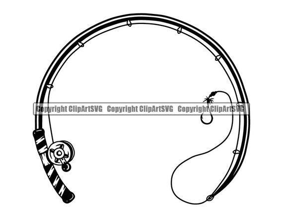 Download Fishing Pole Fish Ocean Deep Sea Salt Fresh Water Lake River Etsy