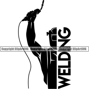 溶接工 溶接 鋼 金属 トーチ 火 炎 安全マスク 作業員 構築 修理 修復 鉄 シルエット ロゴ SVG PNG ベクター クリップアート カット ファイル