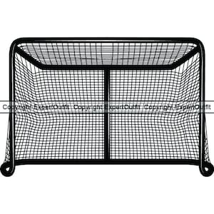 Sport Hobby Hockey Net Goal Equipment Game American Tournament Competition Goalie Goalkeeper Ice .SVG .PNG Clipart Vector Cricut Cut Cutting