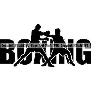 Caixa de boxe luva de boxe equipamento de ginástica esporte luta vitória vencedor anel gaiola arte emblema etiqueta elemento de design texto logotipo svg png clipart corte