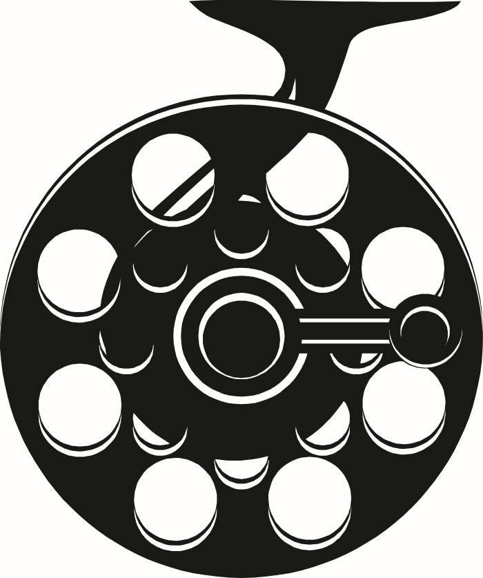 Download Fly Fishing Reel Rod Fish Fisherman Trout .SVG .EPS .PNG | Etsy