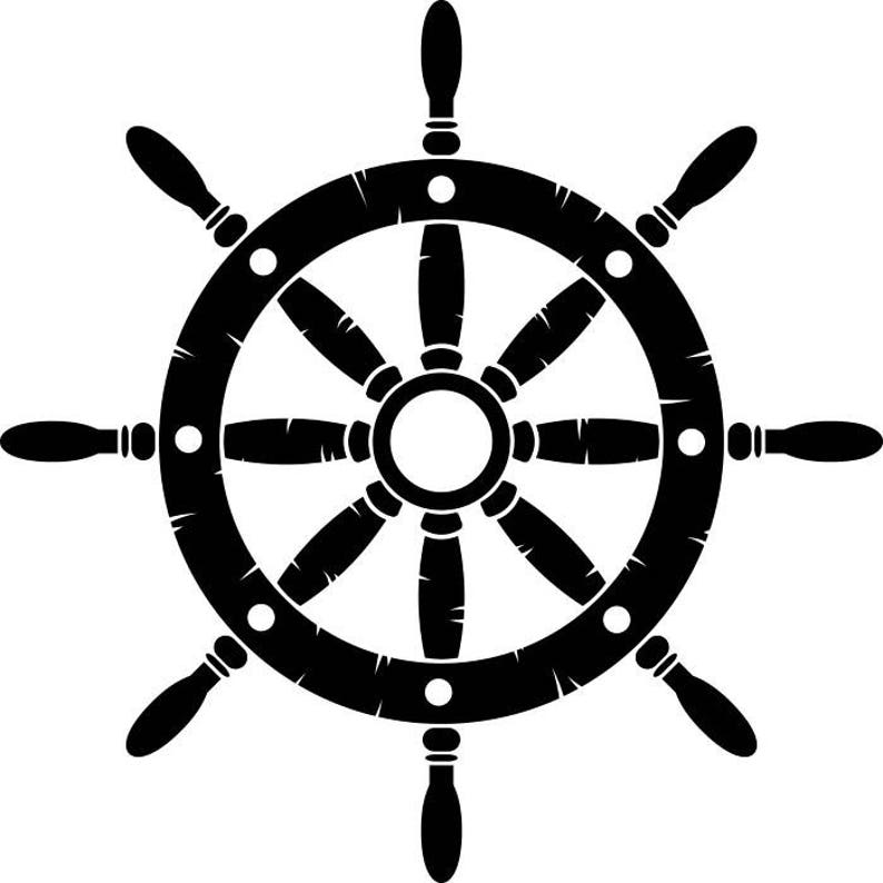 Штурвал корабля картина