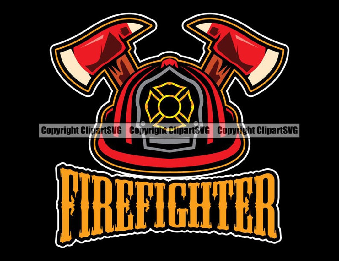Firefighter Firefighting Axe Fire Flames Rescue Fireman Mask Fight ...
