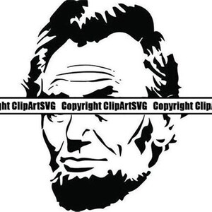 Abraham Lincoln #1 President Famous American History Statue School Education Student Logo .SVG .EPS .PNG Clipart Vector Cricut Cut Cutting