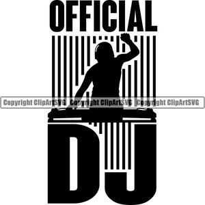 Musik Plattenspieler Plattenspieler Mixer DJ Disc Jockey Scratchen Album Vinyl Club Stereo Sound Design Art Logo SVG PNG Vektor Clipart geschnitten Datei