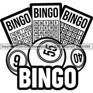 Bingo #3 Karte Glücksspiel Glücksspiel Lotterie Lotto Kugel Keno Kasino Wette Wetten Spiel .SVG .EPS .PNG Clipart Vektor Cricut Schneiden Schneiden Download Datei