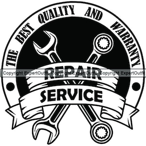 Mechanic Logo Custom Engine Tire Auto Car Biker Motorcycle Fix Repair Service Shop Garage Tool .SVG .PNG Clipart Vector Cut Cricut Cutting