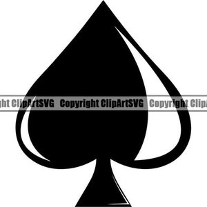 Póker #40 Traje de espadas Juego de naipes Juego Apuesta Casino Apuestas Blackjack Juego Amor Logo .SVG .PNG Clipart Vector Cricut Corte Corte