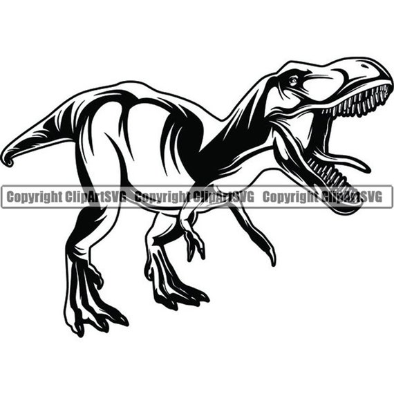 Tyrannosaurus Rex Ou Trex Dinossauro Vetor De Esboço Ilustração do