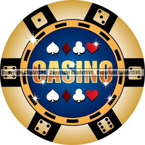 Poker Chip Soldi Contanti Scommessa Carta da gioco Giocatore d'azzardo Gioco d'azzardo Casinò Scommesse Blackjack Gioco Texas Hold Em Logo SVG PNG Clipart Vector Cut