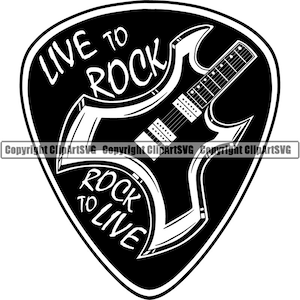 Rock N Roll Gitarre Plektrum elektrische elektrische Musikinstrument String Ausrüstung Musik Band Logo