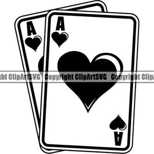 Poker #3 Ases de bolsillo Naipes Juegos de azar Apuestas de casino Apuestas Póquer Juegos de Blackjack Logotipo .SVG .PNG Clipart Vector Cricut Corte Corte
