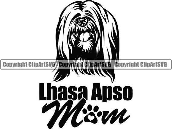 Lhasa Apso 10 Mom Love Dog Smiling Happy Breed Puppy K 9 Etsy
