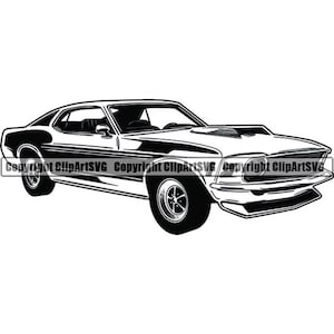 Classic Car #13 Hot Rod Muscle Automobile Vintage Auto Retro Antique Vehicle Garage Shop Custom .SVG .PNG Clipart Vector Cricut Cut Cutting