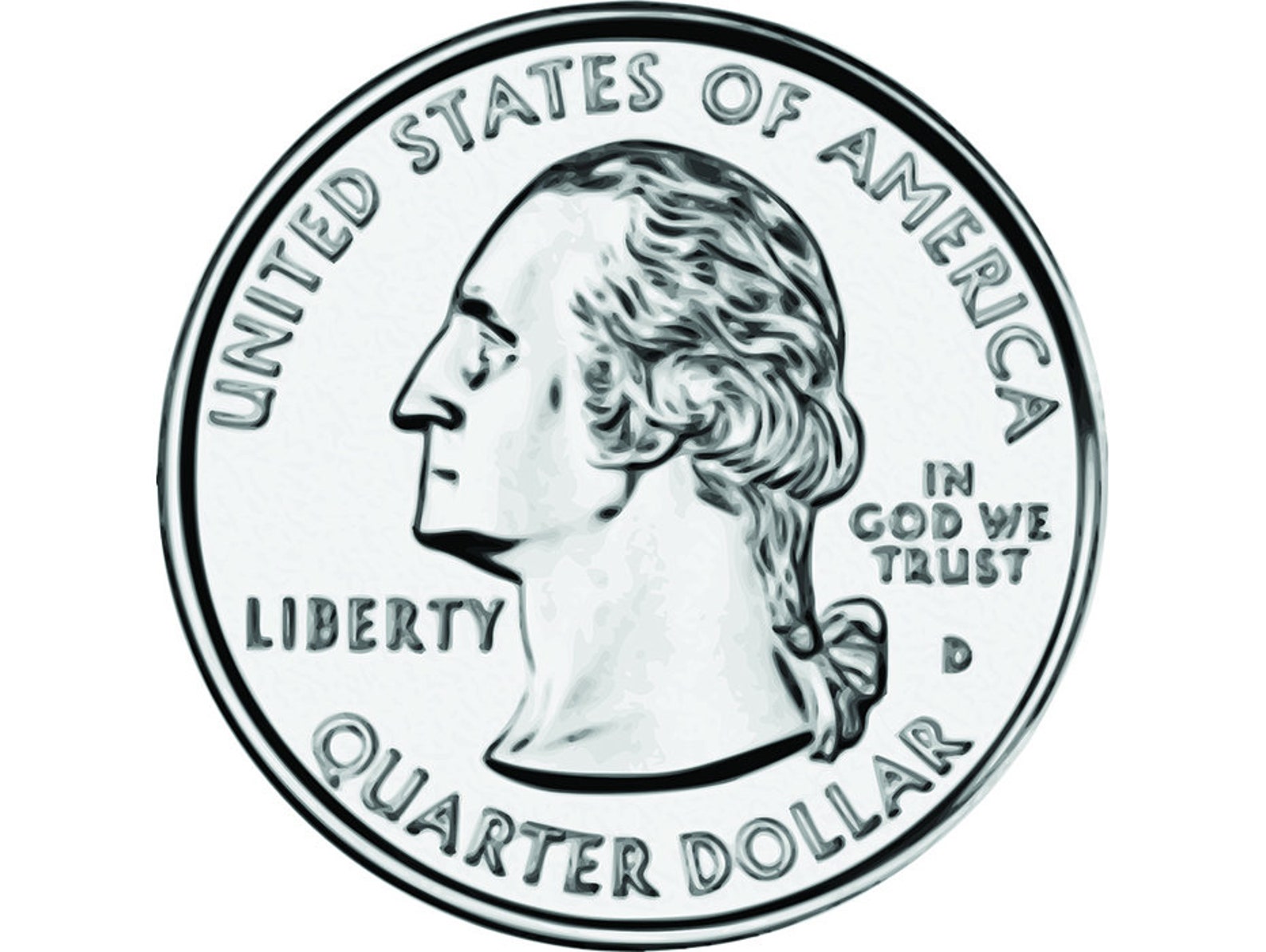 Us 1 25. 25 Центов США. Памятная монета 25 центов 1/4 доллара квотер. Монета 25 центов США. Монета Quarter Dollar 1788.