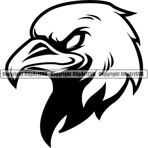 Raven Bird Mascot School Team Head Face Sport eSport Game Emblem Sign Club Badge Art Icon Label Text Design Logo SVG PNG Vector Clipart Cut