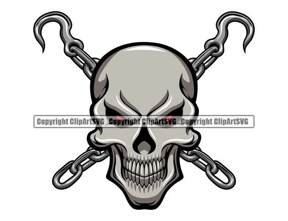 Skull Skeleton Tow Truck Driver Towing Hook Chain Trucker | Etsy