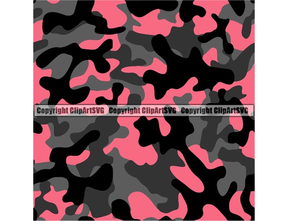 Pink Camo Camouflage Seamless Pattern War Print Military Hunt Wrap Cover  Graphic Design Decor Art Hot Logo SVG PNG Clipart Vector Cut File - Etsy  Canada
