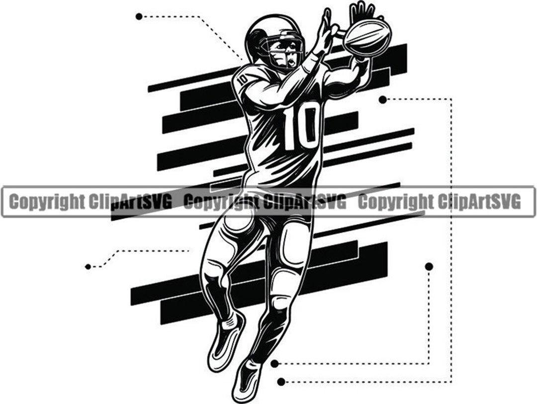 Football Player 6 Wide Receiver Pads Helmet Cleats Equipment Sport