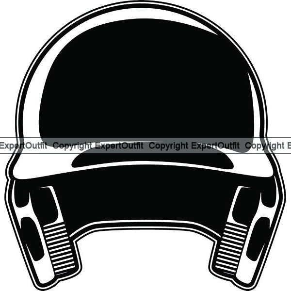 Baseball Batting Helmet Gear Hard Hat Protector Softball Game Cricket Sports Hitter Pitcher Hit .SVG. PNG Clipart Vector Cricut Cut Cutting