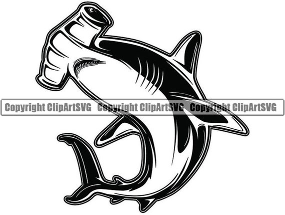Download Hammerhead Shark 5 Jaws Ocean Man Eating Predator Animal Etsy