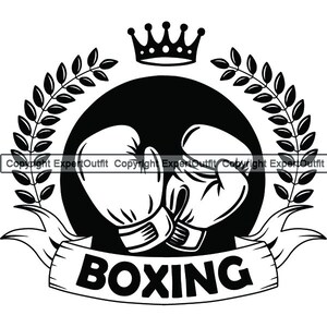 Boxeo Logo Lucha Lucha MMA Artes marciales mixtas Boxeador Equipo de kickboxing Anillo de competencia. SVG. PNG Clipart Vector Cricut Corte Corte