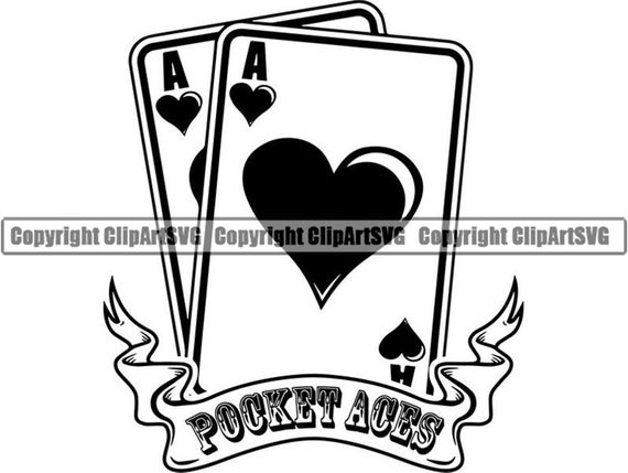 Poker 1 Pocket Aces Playing Card Gambling Gamble Casino Bet Etsy