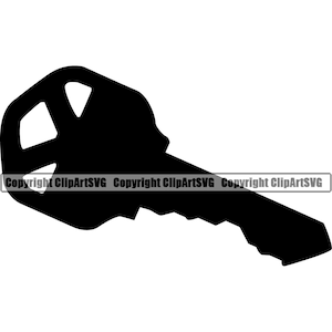 Schlüssel Schloss Öffnen Makler Makler Realty Kaufen Verkaufen Mieten Hypothek Service Silhouette Design Logo SVG PNG Clipart Vektor Schneiden Schneiden Datei