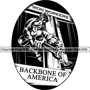 Steel Worker Skeleton Welder Welder Welding Metal Iron Beam Torch Skull Work Build Fix Repair Art Design Logo SVG PNG Clipart Vector Cut